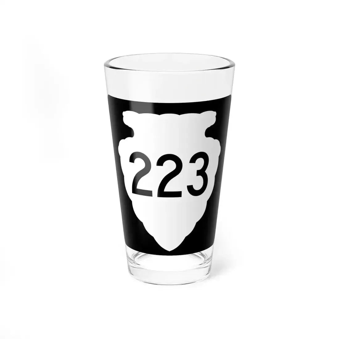 MT-sec-223 (Montana) (Road Sign) Pint Glass 16oz 16oz - Go Mug Yourself