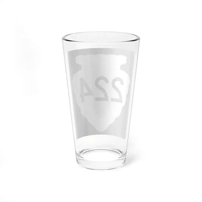 MT-sec-224 (Montana) (Road Sign) Pint Glass 16oz - Go Mug Yourself