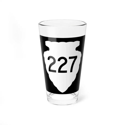 MT-sec-227 (Montana) (Road Sign) Pint Glass 16oz 16oz - Go Mug Yourself