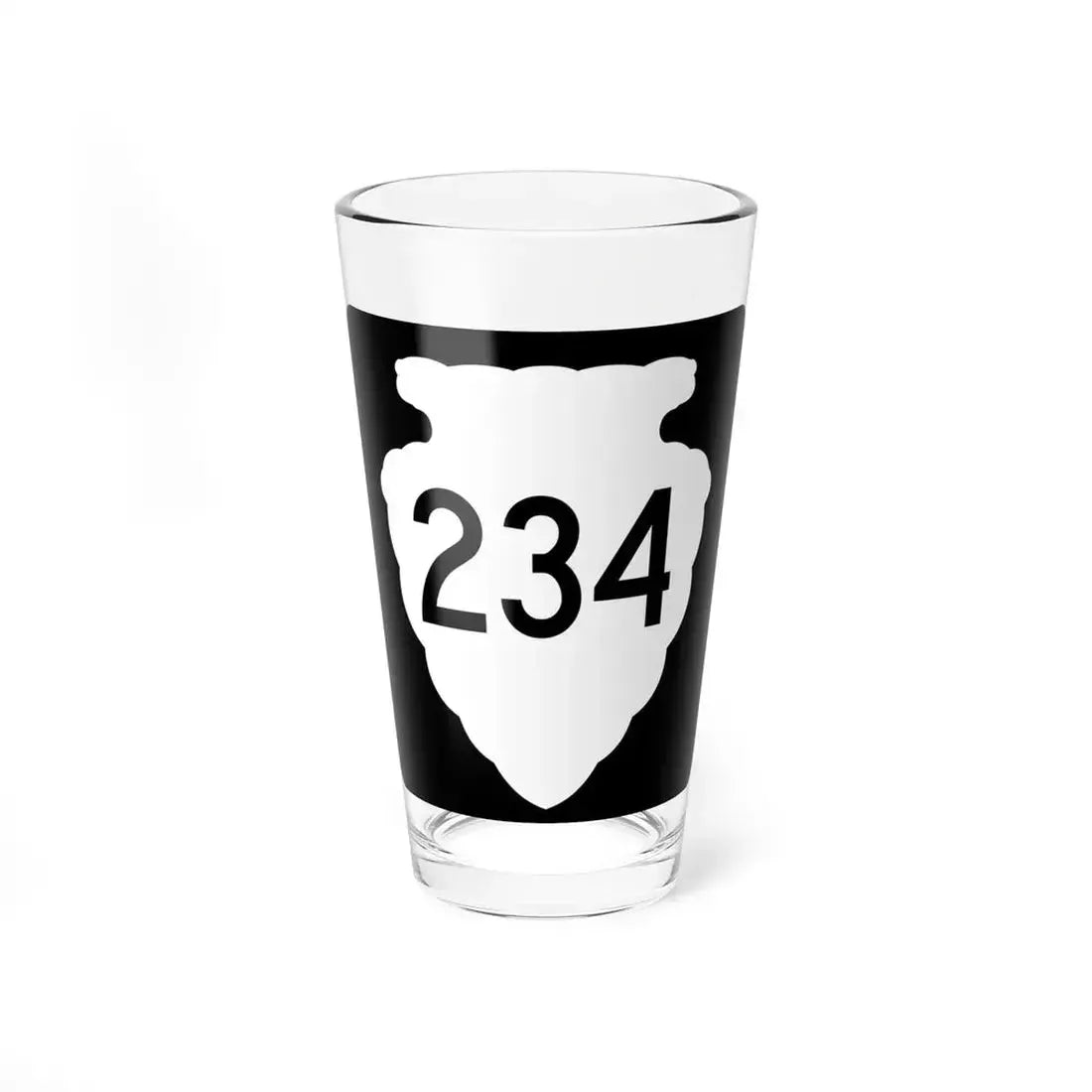 MT-sec-234 (Montana) (Road Sign) Pint Glass 16oz 16oz - Go Mug Yourself