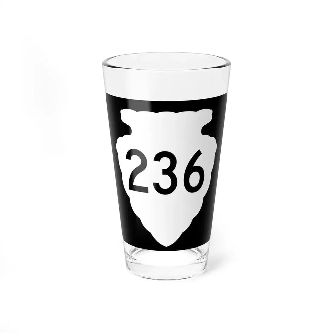 MT-sec-236 (Montana) (Road Sign) Pint Glass 16oz 16oz - Go Mug Yourself