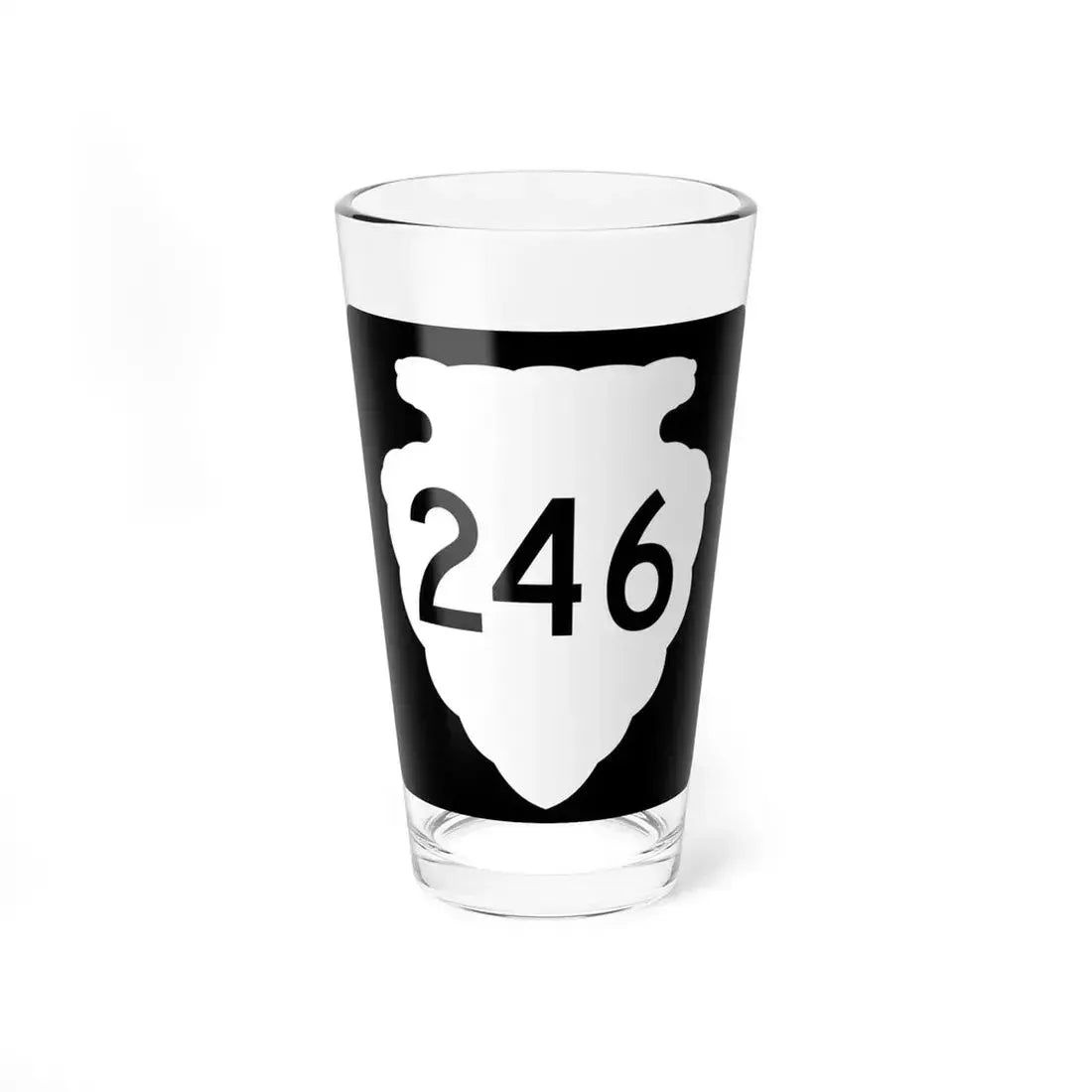 MT-sec-246 (Montana) (Road Sign) Pint Glass 16oz 16oz - Go Mug Yourself