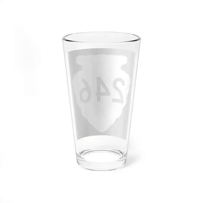 MT-sec-246 (Montana) (Road Sign) Pint Glass 16oz - Go Mug Yourself