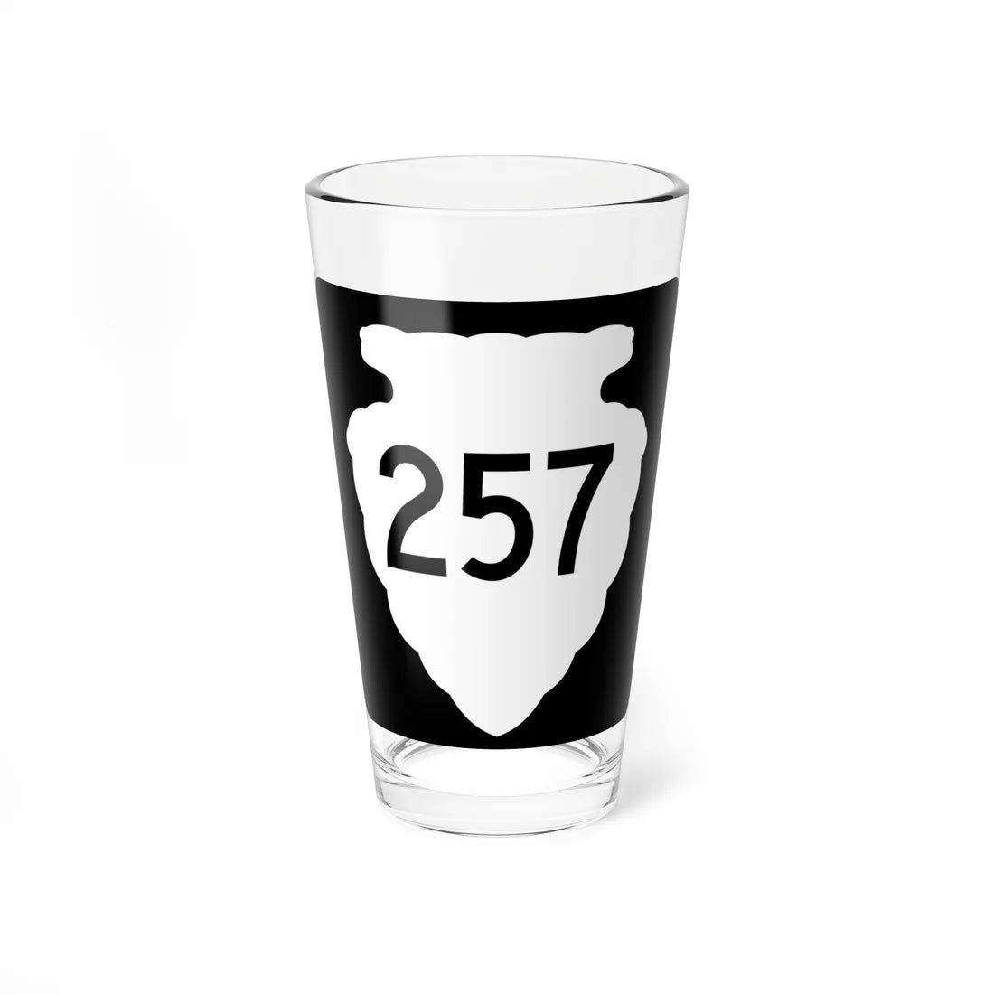 MT-sec-257 (Montana) (Road Sign) Pint Glass 16oz 16oz - Go Mug Yourself