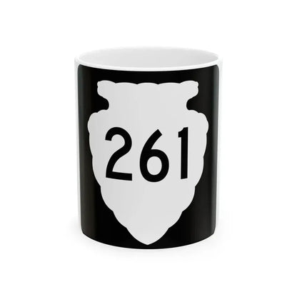 MT-sec-261 (Montana) (Road Sign) White Coffee Mug 11oz - Go Mug Yourself