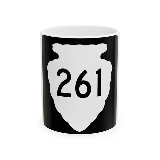 MT-sec-261 (Montana) (Road Sign) White Coffee Mug 11oz - Go Mug Yourself
