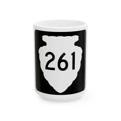 MT-sec-261 (Montana) (Road Sign) White Coffee Mug 15oz - Go Mug Yourself