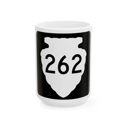 MT-sec-262 (Montana) (Road Sign) White Coffee Mug 15oz - Go Mug Yourself