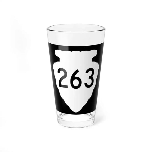 MT-sec-263 (Montana) (Road Sign) Pint Glass 16oz 16oz - Go Mug Yourself