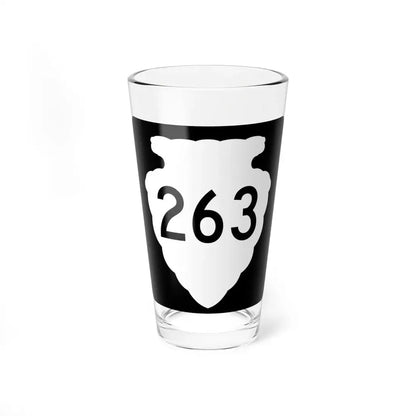 MT-sec-263 (Montana) (Road Sign) Pint Glss 16oz 16oz - Go Mug Yourself