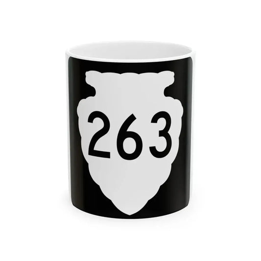 MT-sec-263 (Montana) (Road Sign) White Coffee Mug 11oz - Go Mug Yourself