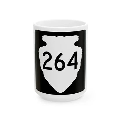 MT-sec-264 (Montana) (Road Sign) White Coffee Mug 15oz - Go Mug Yourself
