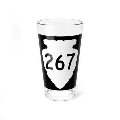 MT-sec-267 (Montana) (Road Sign) Pint Glass 16oz 16oz - Go Mug Yourself