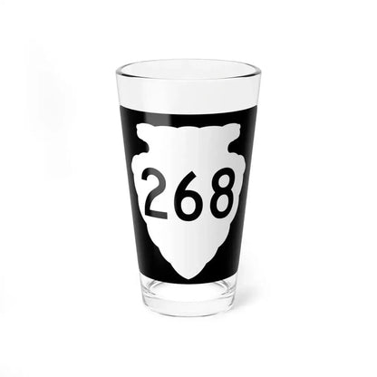 MT-sec-268 (Montana) (Road Sign) Pint Glass 16oz 16oz - Go Mug Yourself