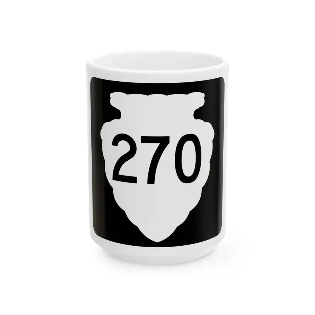 MT-sec-270 (Montana) (Road Sign) White Coffee Mug 15oz - Go Mug Yourself