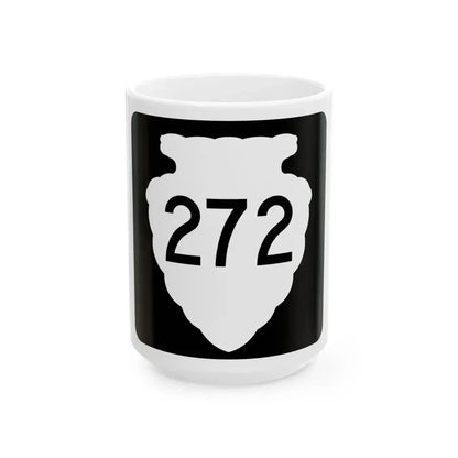 MT-sec-272 (Montana) (Road Sign) White Coffee Mug 15oz - Go Mug Yourself