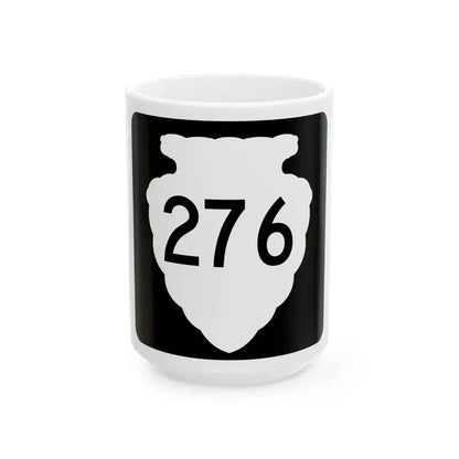 MT-sec-276 (Montana) (Road Sign) White Coffee Mug 15oz - Go Mug Yourself