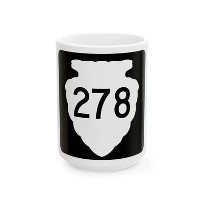 MT-sec-278 (Montana) (Road Sign) White Coffee Mug 15oz - Go Mug Yourself
