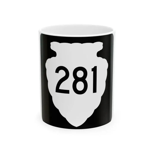 MT-sec-281 (Montana) (Road Sign) White Coffee Mug 11oz - Go Mug Yourself