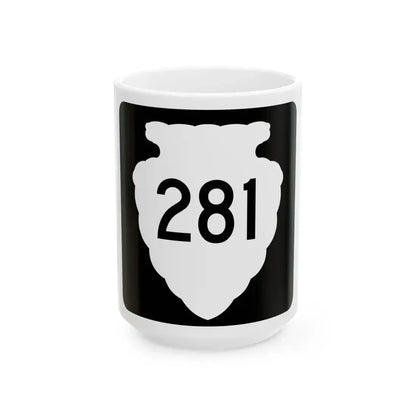 MT-sec-281 (Montana) (Road Sign) White Coffee Mug 15oz - Go Mug Yourself