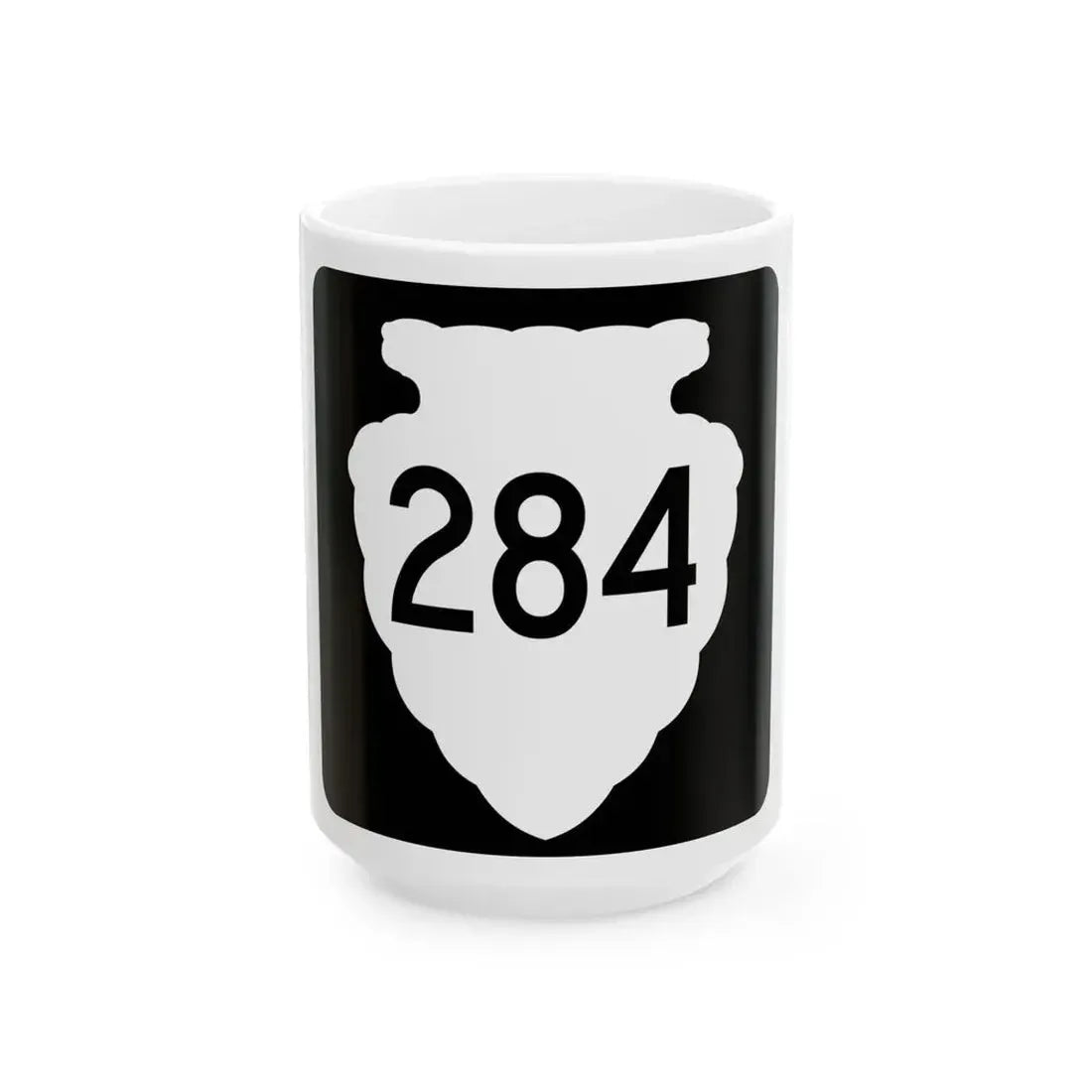 MT-sec-284 (Montana) (Road Sign) White Coffee Mug 15oz - Go Mug Yourself