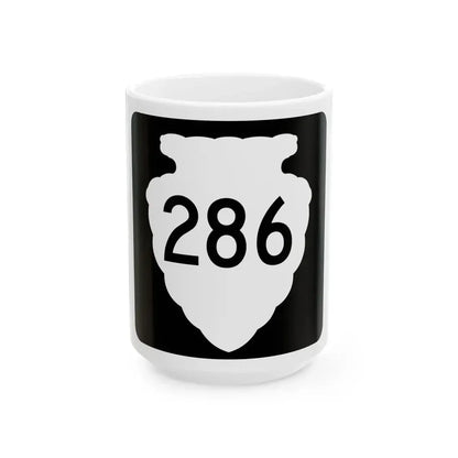 MT-sec-286 (Montana) (Road Sign) White Coffee Mug 15oz - Go Mug Yourself