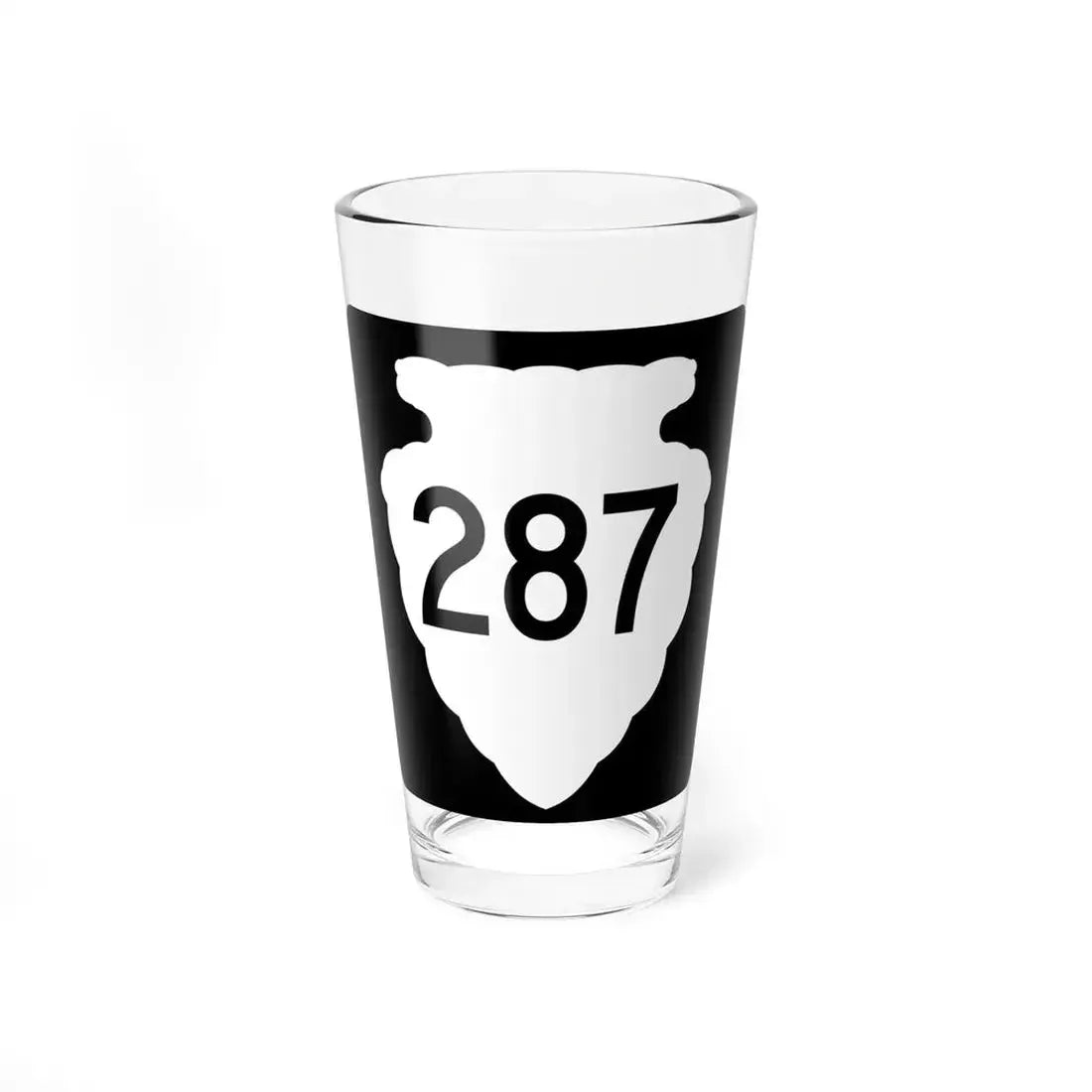 MT-sec-287 (Montana) (Road Sign) Pint Glass 16oz 16oz - Go Mug Yourself