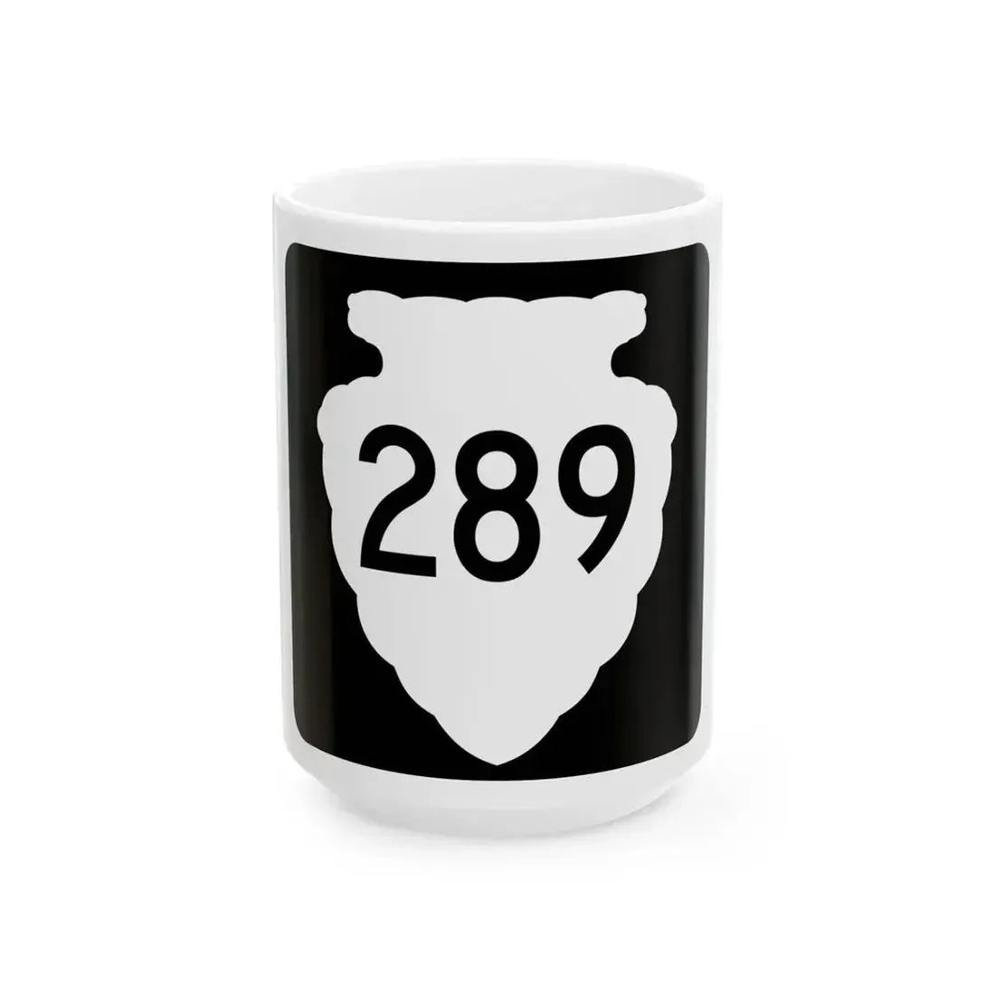 MT-sec-289 (Montana) (Road Sign) White Coffee Mug 15oz - Go Mug Yourself