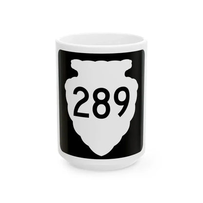 MT-sec-289 (Montana) (Road Sign) White Coffee Mug 15oz - Go Mug Yourself