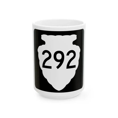 MT-sec-292 (Montana) (Road Sign) White Coffee Mug 15oz - Go Mug Yourself