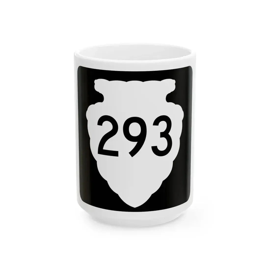 MT-sec-293 (Montana) (Road Sign) White Coffee Mug 15oz - Go Mug Yourself