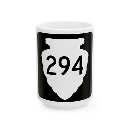 MT-sec-294 (Montana) (Road Sign) White Coffee Mug 15oz - Go Mug Yourself