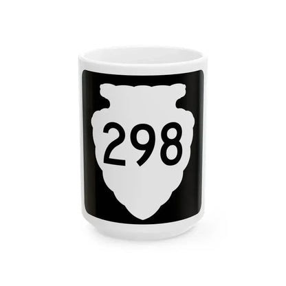 MT-sec-298 (Montana) (Road Sign) White Coffee Mug 15oz - Go Mug Yourself