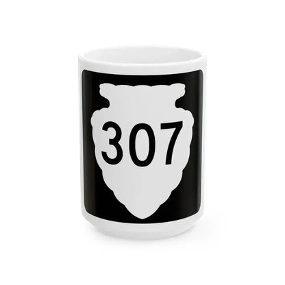 MT-sec-307 (Montana) (Road Sign) White Coffee Mug 15oz - Go Mug Yourself