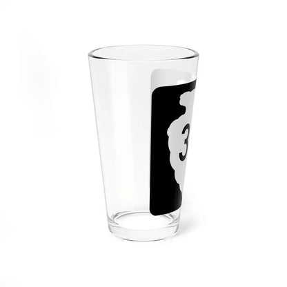 MT-sec-310 (Montana) (Road Sign) Pint Glss 16oz - Go Mug Yourself