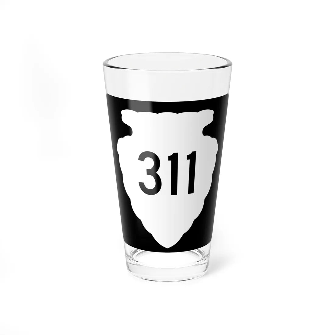 MT-sec-311 (Montana) (Road Sign) Pint Glass 16oz 16oz - Go Mug Yourself
