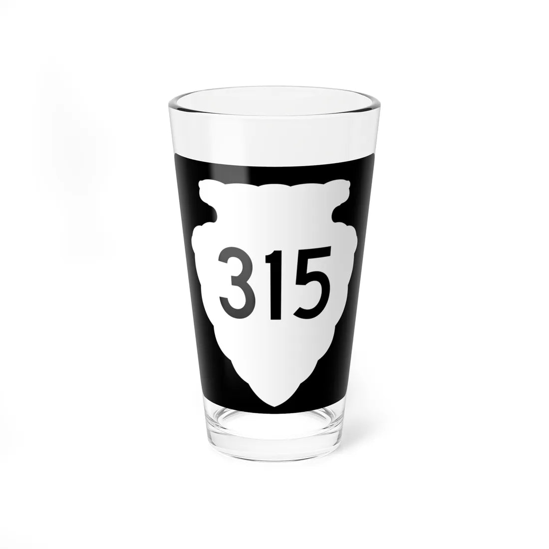 MT-sec-315 (Montana) (Road Sign) Pint Glass 16oz 16oz - Go Mug Yourself