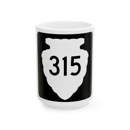 MT-sec-315 (Montana) (Road Sign) White Coffee Mug 15oz - Go Mug Yourself