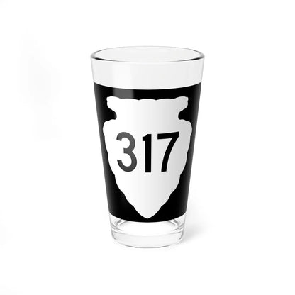 MT-sec-317 (Montana) (Road Sign) Pint Glass 16oz - Go Mug Yourself