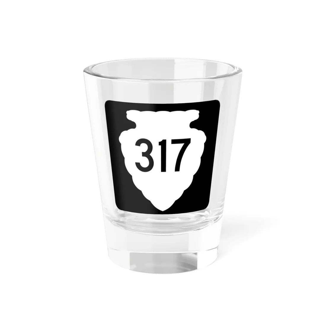 MT-sec-317 (Montana) (Road Sign) Shot Glass 1.5oz 1.5oz - Go Mug Yourself