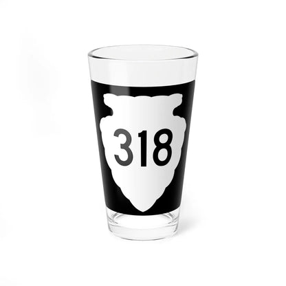 MT-sec-318 (Montana) (Road Sign) Pint Glass 16oz - Go Mug Yourself