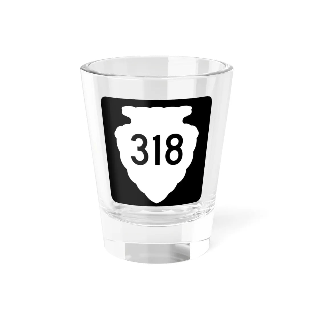 MT-sec-318 (Montana) (Road Sign) Shot Glass 1.5oz 1.5oz - Go Mug Yourself