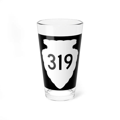 MT-sec-319 (Montana) (Road Sign) Pint Glass 16oz - Go Mug Yourself