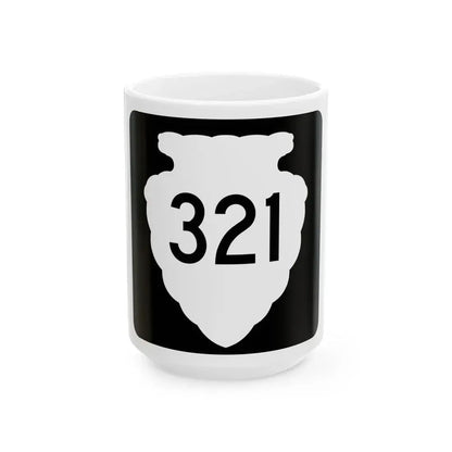 MT-sec-321 (Montana) (Road Sign) White Coffee Mug 15oz - Go Mug Yourself
