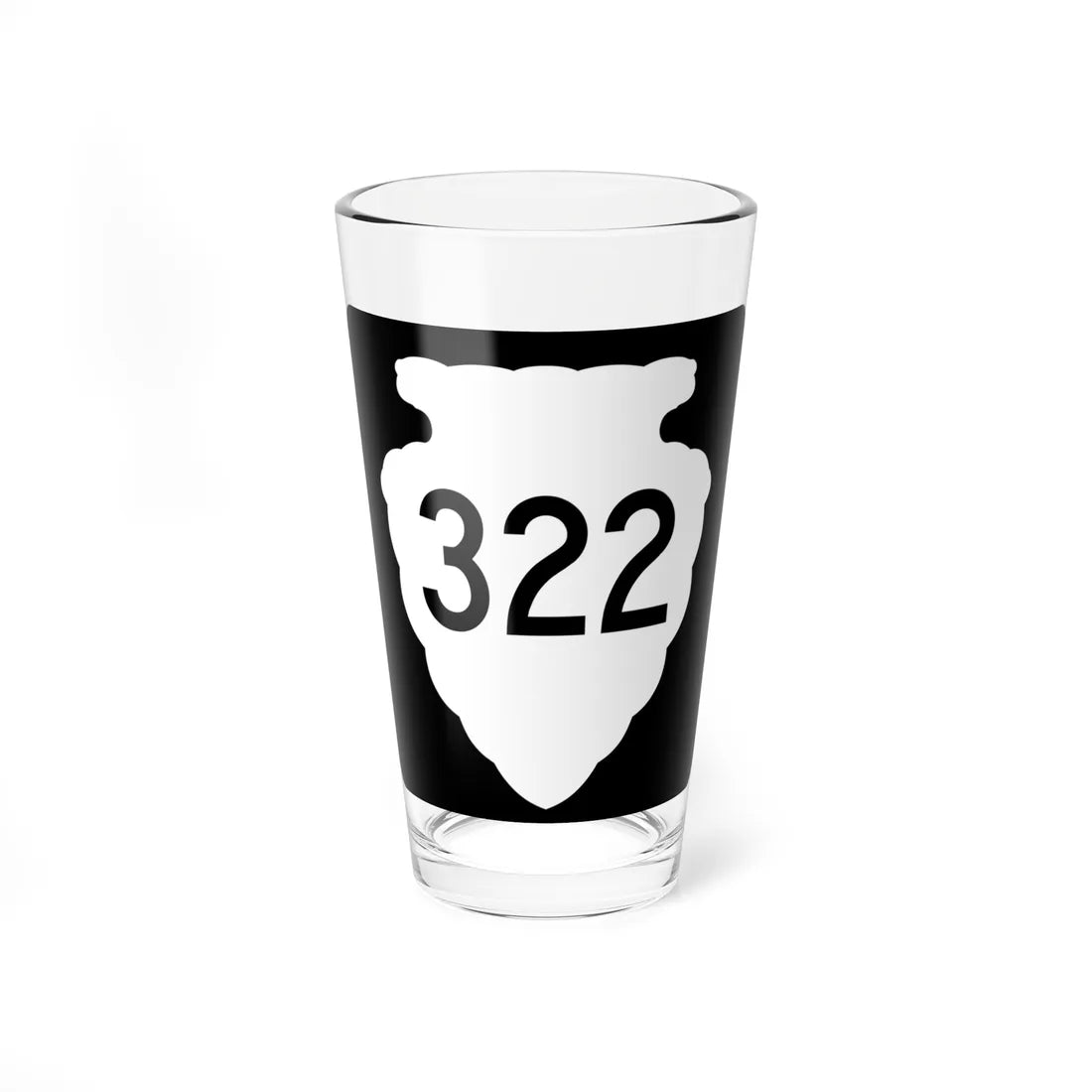 MT-sec-322 (Montana) (Road Sign) Pint Glass 16oz - Go Mug Yourself