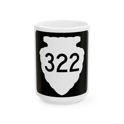 MT-sec-322 (Montana) (Road Sign) White Coffee Mug 15oz - Go Mug Yourself