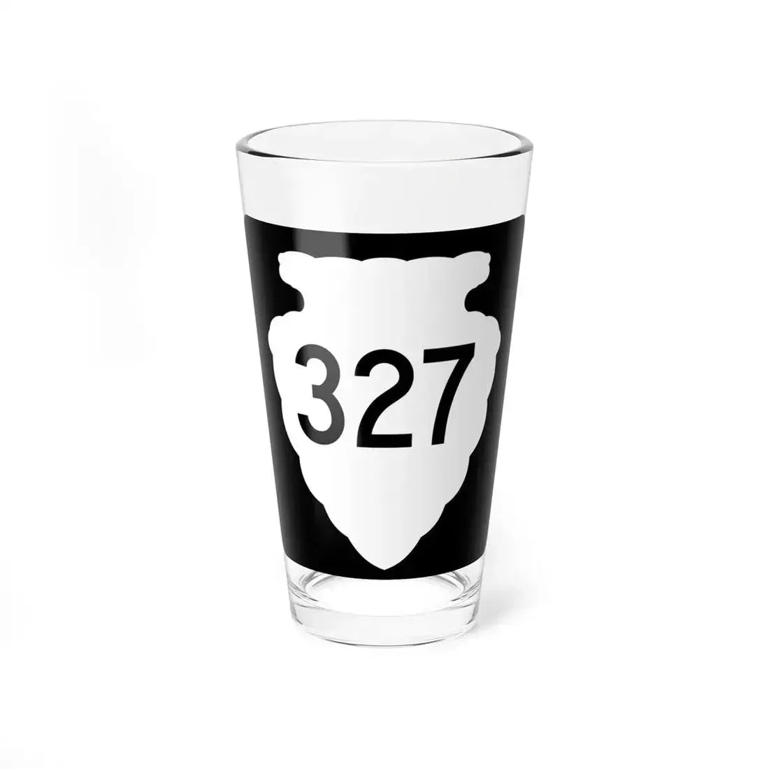 MT-sec-327 (Montana) (Road Sign) Pint Glass 16oz 16oz - Go Mug Yourself