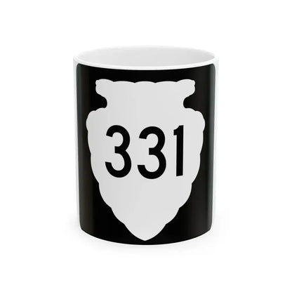 MT-sec-331 (Montana) (Road Sign) White Coffee Mug 11oz - Go Mug Yourself