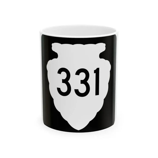MT-sec-331 (Montana) (Road Sign) White Coffee Mug 11oz - Go Mug Yourself