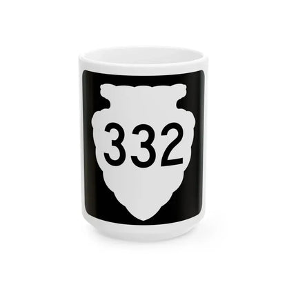 MT-sec-332 (Montana) (Road Sign) White Coffee Mug 15oz - Go Mug Yourself